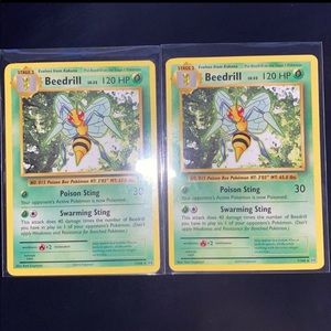 (2)Beedrill 7/108 Rare Evolution XY FRESH PSA 2016